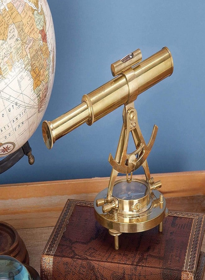 THOR INSTRUMENTS Brass Telescope Compass Feel The Distant Objects Nearer 6" Rustic Vintage Home Decor Gifts - Image 3